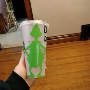 20oz mr.grinch clear tumbler